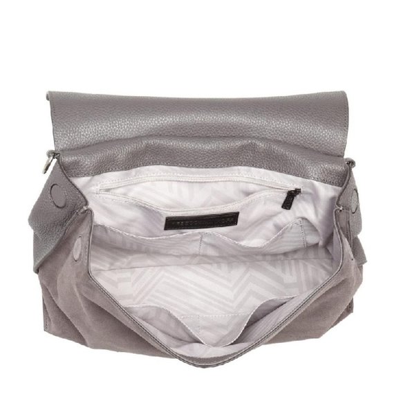 Rebecca Minkoff Medium Keith Suede & Leather Satchel - Picture 3 of 13